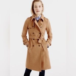 J.crew Icon trench in Italian wool-cashmere by Nello Gori